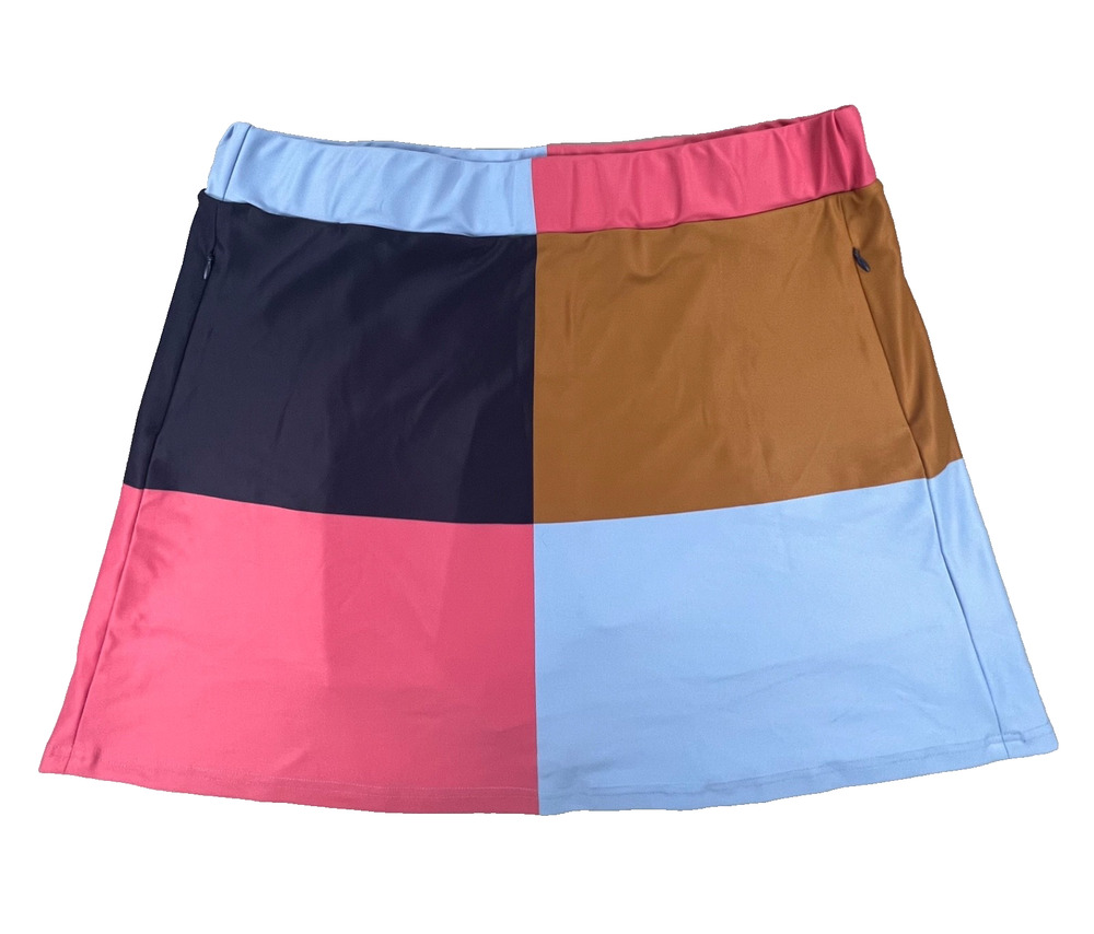 Smith & Quinn - The Quinn Preppy Orchid Patchwork Skort (Women's XL) - MSRP $95